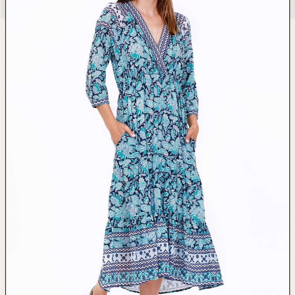 LAST CALL XiRENA Blue V-Neck Sundress